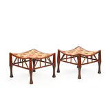 Liberty & Co., FINE PAIR OF 'THEBES NO. 1' STOOLS, CIRCA 1890