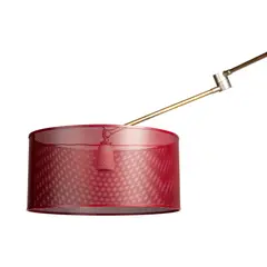 Arredoluce, WALL LIGHT, red lacquered steel shade