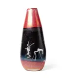 Cenedese, 'DON QUIXOTE‘ VASE, glass with applied stylised figures