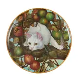 Mintons, LARGE AESTHETIC MOVEMENT CHARGER. 1874, 1874, enamelled and glazed earthenware
