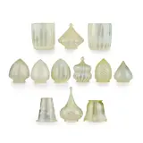 James Powell & Sons, GROUP OF SHADES, CIRCA 1900, 1900, opalescent glass