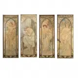 Alphonse Mucha, The Times of the Day, Vintage Posters