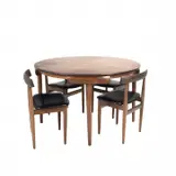 Hans Olsen, for Frem Rojle Round Table with Four Chairs.