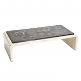 Samuel Marx, Waterfall Coffee Table Inset with 18th Century Chinese Coromandel Inset Panel.