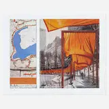 Christo, The Gates, Project for Central Park, 2004, offset lithograph in colors