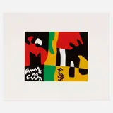 Stuart Davis, Untitled (from the Ten Works by Ten Painters portfolio), 1964, screenprint in colors on Mohawk Superfine Cover