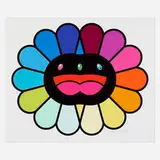 Multicolor Double Face: Black by Takashi Murakami, 2020, screenprint in colors, sold Apr 2022