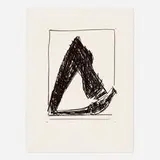 Summertime in Italy (with Crayon) by Robert Motherwell, 1966, lithograph on Arches Cover, sold Apr 2022
