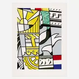 Roy Lichtenstein, Bicentennial Print (from the America: The Third Century portfolio), 1975, lithograph and screenprint in colors