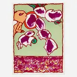 Pierre Alechinsky, Galactic Flying Object, 1978, lithograph in colors