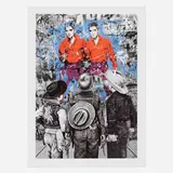 Thierry Guetta, Playing Cowboy, 2020, screenprint in colors