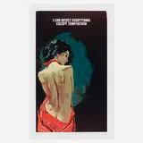 I Can Resist Everything Except Temptation by The Connor Brothers, 2021, giclée in colors with screenprinted varnish, sold Apr 2022
