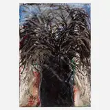 Jim Dine, The Tree, 1983, woodcut with hand-coloring on Nonesuch laid