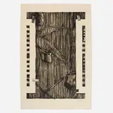 Jasper Johns, Ventriloquist, 1985, lithograph in 2 colors on J. Whatman