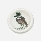 Oiseau avec Touffe ashtray by Pablo Picasso, 1952, earthenware with oxidized paraffin decoration and enamel, sold Apr 2022