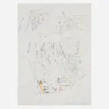 Robert Rauschenberg, Noname (Elephant) (from the For Meyer Schapiro portfolio), 1973, screenprint in colors with embossing, gesso and transfer