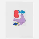 Donald Baechler, Seaworld, 1999, soft-ground etching and aquatint printed on Magnani Pescia paper