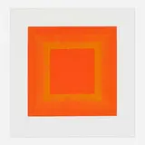 Richard Anuszkiewicz, Red with Gold (from the Summer Suite), 1979, etching and aquatint on Somerset