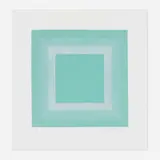 Richard Anuszkiewicz, Green with Silver (from the Winter Suite), 1979, etching and aquatint on Somerset