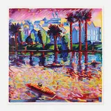 Carlos Almaraz, Echo Park III, 1990, screenprint in colors