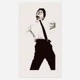 Robert Longo, Jules (from the Men in Cities series), 1982-83, lithograph in colors with embossing on Arches