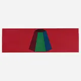 Sol LeWitt, Flat Top Pyramid with Colors Superimposed, 1988, screenprint in 20 colors on Arches Cover