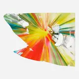 Shark Spin Painting by Damien Hirst, 2009, acrylic on paper, sold Apr 2022
