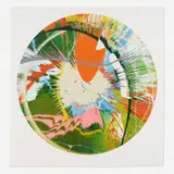 Beautiful, Galactic, Exploding (Spin) by Damien Hirst, 2001, screenprint in colors, sold Apr 2022