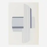 Ilya Bolotowsky, Oval, Grey and White