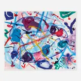 Sam Francis, Trietto IV, 1991, aquatint in colors