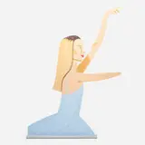 Alex Katz, Dancer 2 (3-D sculpture), 2020, UV-cured archival inks on cut powder-coated aluminum