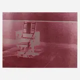 Electric Chair by Andy Warhol, 1971, screenprint in colors, sold Apr 2022