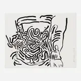 Keith Haring, Untitled (from the Bad Boys portfolio), 1986, screenprint on BFK Rives