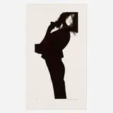 Robert Longo, Gretchen (from the Men in Cities series), 1983, lithograph with embossing on Arches