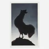 Ed Ruscha, Rooster, 1988, intaglio on paper