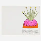 Andy Warhol, Salade de Alf Landon (Wild Raspberries), 1959, offset lithograph with hand-coloring, unique