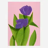 Alex Katz, Purple Tulips 2 (from the Flowers portfolio), 2021, archival pigment inks on Innova 315 gsm