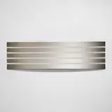 William Metcalf, Stainless Steel Arc, 2007, acrylic and translucent polyester fabric over wood