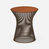 Warren Platner, Occasional table, 1966 / 2015, 18K gold-plated steel, glass
