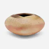 David Shaner, Pillow Pot, c. 1990, wood-fired stoneware