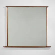 George Nakashima, Origins mirror, model 270, 1961, walnut, mirrored glass