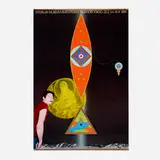 Tadanori Yokoo, Stedelijk Museum exhibition poster, 1974, offset lithograph in colors