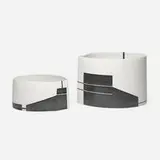 Karin Bablok, Vessels, set of two, 2001, glazed porcelain