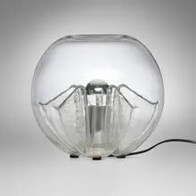 VeArt, Table lamp, c. 1970, hand-blown glass, aluminum