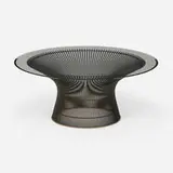 Warren Platner, Coffee table, chrome-plated steel, glass
