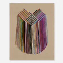 Diane Itter, Untitled, hand-knotted linen