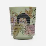 Roberto Lugo, Frederick Douglass Portrait Cup, 2022, glazed earthenware