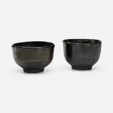 Tea bowls, set of two by Toshiko Takaezu, glazed porcelain, sold Oct 2024