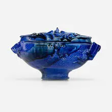 Vessel by Don Reitz, glazed stoneware, sold Oct 2024