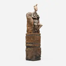 Untitled by Justin Novak, glazed earthenware, sold Oct 2024